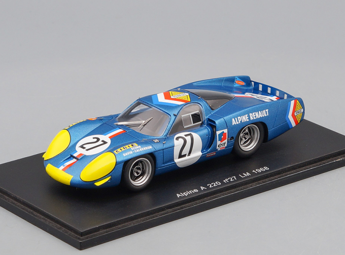 ALPINE A 220 #27 LM (1968), blue / yellow