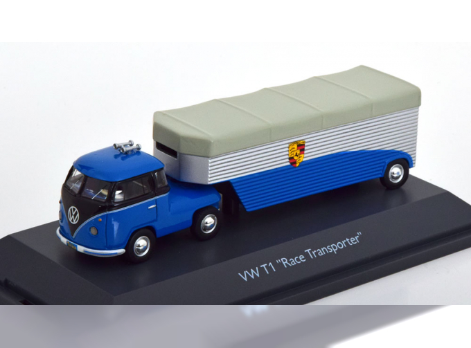 VOLKSWAGEN T1 Renntransporter Porsche Continental Motorsports, blue black silver