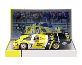 PORSCHE 956l Turbo Team Newman Joest Racing №7 Winner 24h Le Mans (1984) Klaus Ludwig - Henri Pescarolo - Stefan Johansson, Yellow Black
