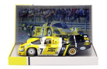PORSCHE 956l Turbo Team Newman Joest Racing №7 Winner 24h Le Mans (1984) Klaus Ludwig - Henri Pescarolo - Stefan Johansson, Yellow Black