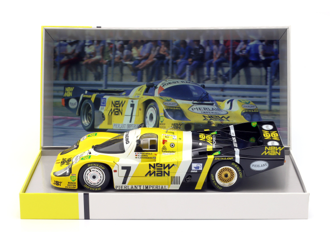 PORSCHE 956l Turbo Team Newman Joest Racing №7 Winner 24h Le Mans (1984) Klaus Ludwig - Henri Pescarolo - Stefan Johansson, Yellow Black