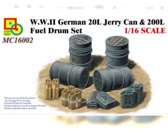 Сборная модель WWII German 20L Jerry Can & 200L Fuel Drum Set