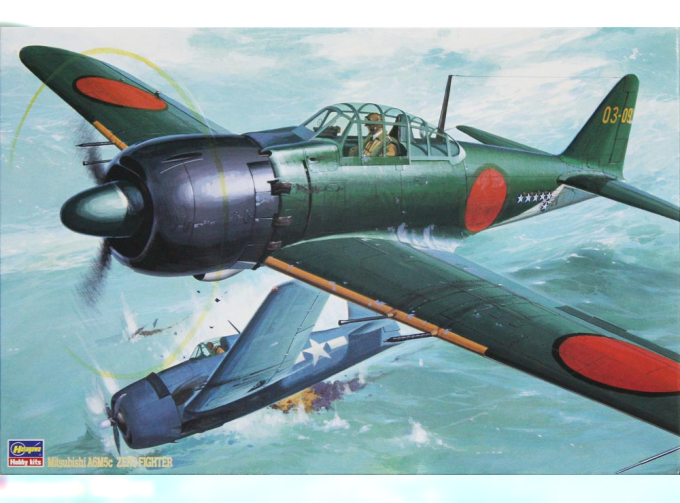 Сборная модель Mitsubishi A6M5c Zero Fighter