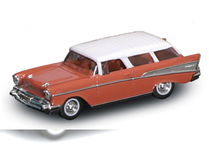 CHEVROLET Nomad (1957), brown / white