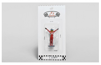 Фигура Фернандо Алонсо с флагом Испании Ferrari F1 Legends