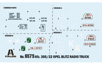 Сборная модель Opel Blitz radio truck