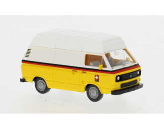 VOLKSWAGEN T3 Kastenwagen Schweizer Post (CH) (1979), yellow/white