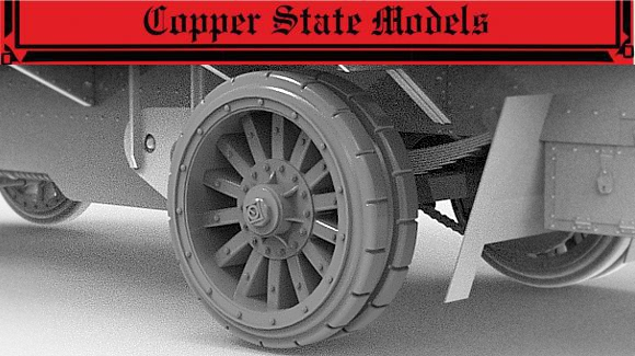 Задние колеса Garford-Putilov образца 1941 года