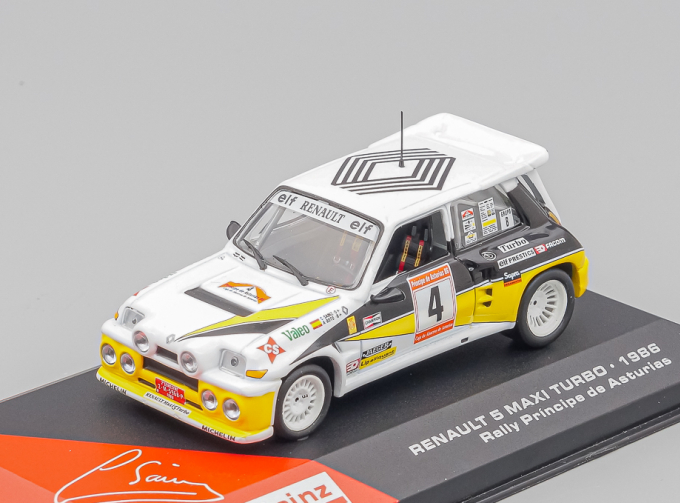 RENAULT 5 Maxi Turbo Francois Chatriot - Michel Perin Rallye de Var (1986), black / white