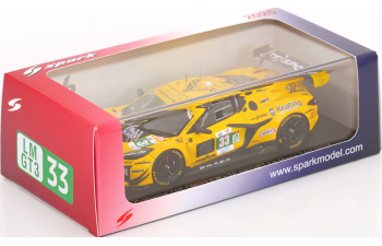 CHEVROLET Corvette Z06 GT3.R №33 24h LeMans Ben Keating, Daniel Juncadella, Jonny Edgar (2025), yellow