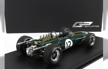 BRABHAM F1 Bt19 N 12 Winner French Gp Jack Brabham 1966 World Champion - Con Vetrina - With Showcase, Green Gold