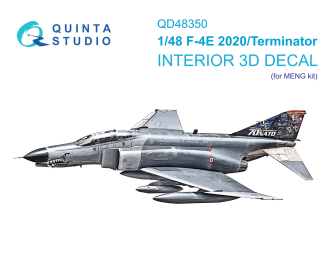 3D Декаль интерьера кабины F-4E 2020 Terminator (MENG)