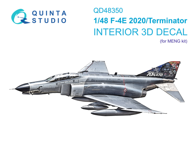 3D Декаль интерьера кабины F-4E 2020 Terminator (MENG)