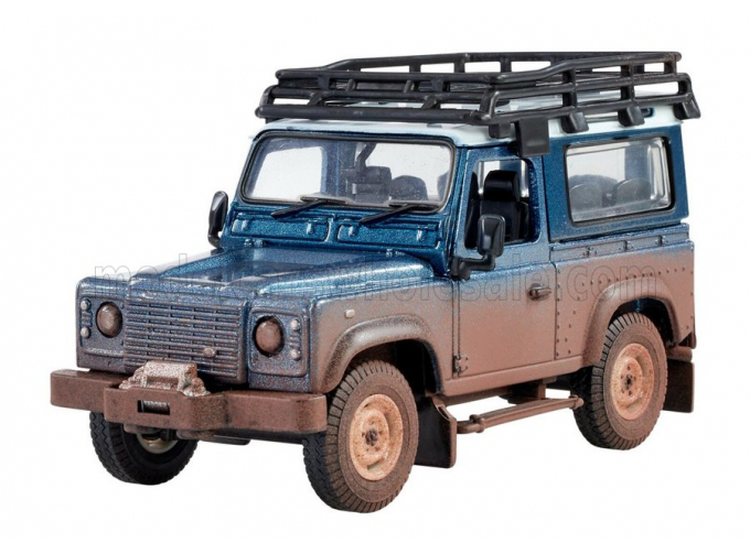 LAND ROVER Land Defender 90 Muddy (dirty Version) (1984), Blue Met