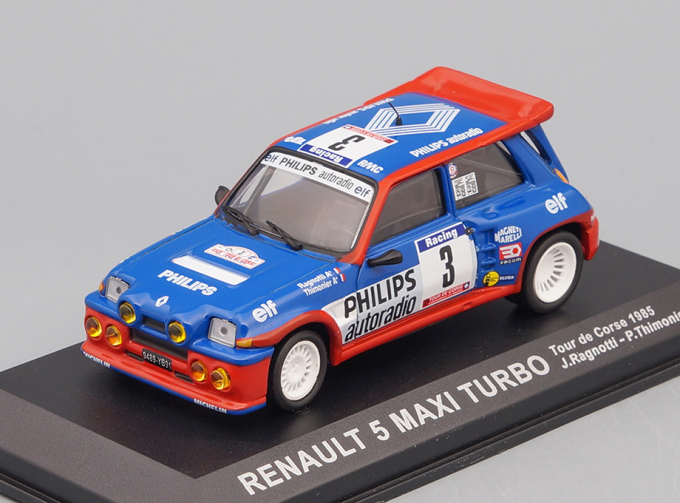 RENAULT 5 Maxi Turbo #3, blue / red