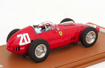 FERRARI F1 Dino 246/256 Team Scuderia Ferrari №20 Winner Monza Italy Gp (with Pilot Figure) (1960) Philip Hill, Red