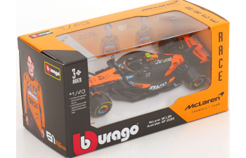 McLAREN F1 Mcl39 Team Mclaren №4 World Champion Season (2025) Lando Norris, Orange Black