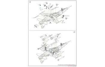 Сборная модель Northrop F-5E Tiger II Early Version