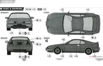 Сборная модель Honda Prelude 2.2 Si VTEC