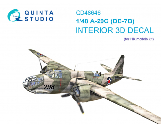 3D Декаль интерьера кабины A-20C Havoc (DB-7B) (HK models)