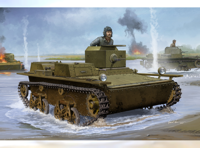 Сборная модель Танк Soviet T-38 Amphibious Light Tank