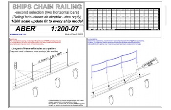 Ship chain railing - second selection (two horizontal bars)