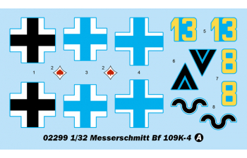 Сборная модель Самолет Messerschmitt Bf-109K-4