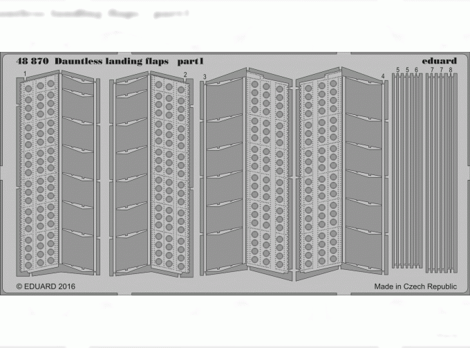 Фототравление для Dauntless landing flaps