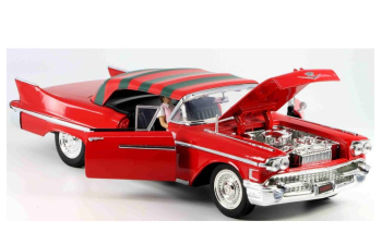 CADILLAC Series 62 (1958) из фильма "Фредди Крюгер" с фигуркой, красный