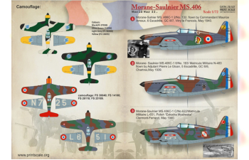 Morane-Saulnier MS.406 Wet decal