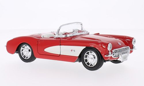CHEVROLET Corvette (1957), red / white