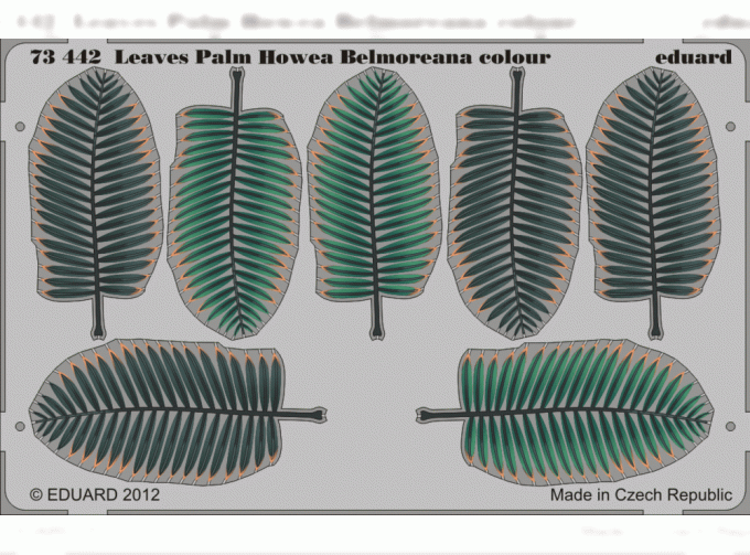 Фототравление для Leaves Palm Howea Belmoreana colour