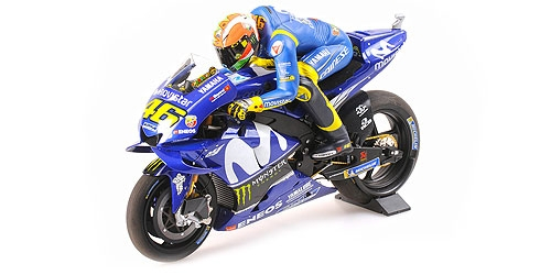 YAMAHA YZR-M1 - MOVISTAR YAMAHA - VALENTINO ROSSI - POLE POSITION MUGELLO GP 2018 - W/ FIGURINE