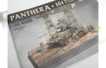 Сборная модель Panther A w/ Zimmerit & Full Interior + 16t Strabokran w/ Maintenance Diorama & Display Base