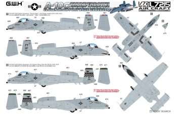 Сборная модель американский штурмовик A-10C Thunderbolt II