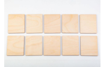 Заготовки для выжигания и творчества 100х80 мм, 10 шт.