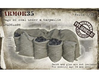 Мешки с углём под брезентом (не окрашена)