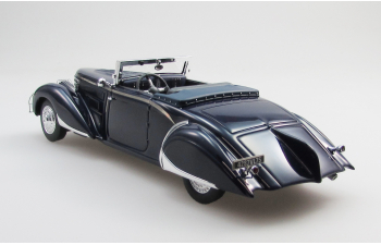 DELAGE D8-85 cabriolet by Chapron top down (1935), black
