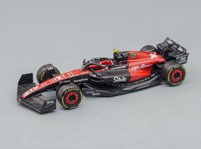 ALFA ROMEO F1 C43 Team Stake N24 Season (2023) Guanyu Zhou, Black Red