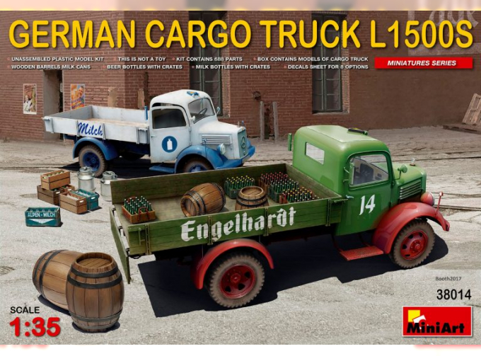 Сборная модель Автомобиль GERMAN CARGO TRUCK L1500S