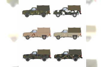 Сборная модель Грузовой автомобиль M1008 с брезентом / M1008 CARGO CARRIER with Tarp