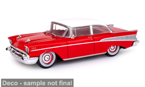CHEVROLET Bel Air (1957), red/white