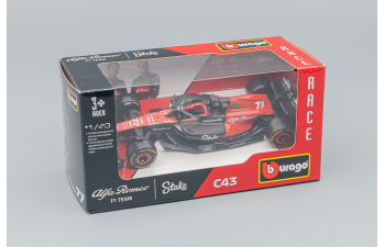 ALFA ROMEO F1 C43 Team Stake N77 Season (2023) Valtteri Bottas, black / red