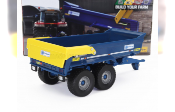 KANE Dump Trailer - Carrello Cassone Ribaltabile, Blue Yellow