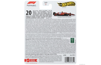 FERRARI F1 Sf-25 Team Scuderia Ferrari Hp Sf25 №44 Season (2025) Lewis Hamilton, Red Black White