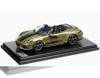 PORSCHE 911 992 Cabriolet Open Spirit 70 (2025) - Con Vetrina - With Showcase, Olive Neo Green Black