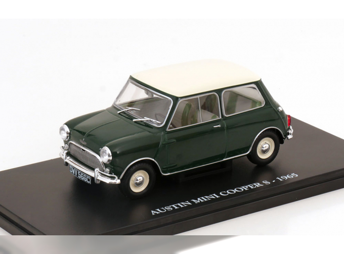 AUSTIN Mini Cooper S (1965), dark green/creme