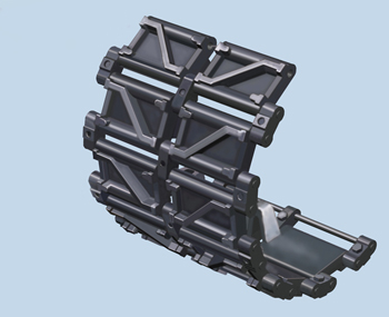 Сборная модель Chinese ZTZ-99 Steel Type Workable Track Link Set