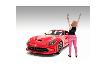 Фигурка девушка в розовых брюках и черной рубашке. Серия 2 DioramaFigures №3