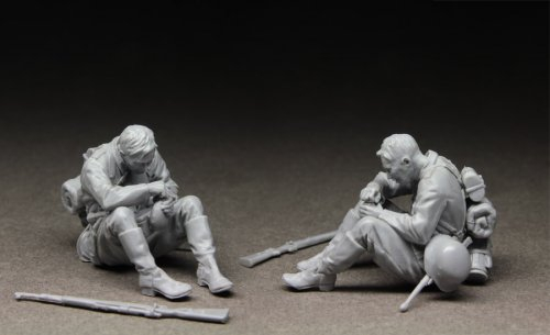 Сборная модель Фигура Немецкий пехотинец на привале